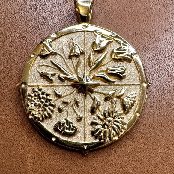 HOPE JW Original Pendant Coin - 14K Plated - Like NEW condition! - Picture 2 of 5